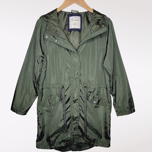 Olive Green Packable Spring jacket windbreaker - Picture 3 of 11